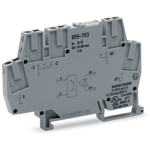 859-793 WAGO OPTOK.6MM 5/16-60VDC 0.1A 2L. -25+30 Produktbild