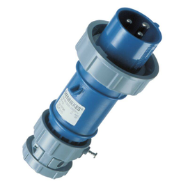 CEE-Stecker 230V/16A 3p blau IP67 wasserdicht - Mennekes