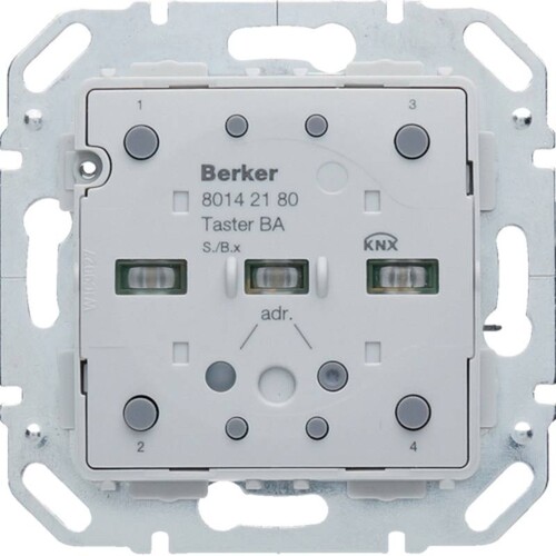 80142180 Berker KNX BCU S.1/B.x Tastsensormodul 2fach Produktbild Front View L
