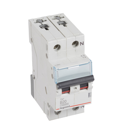 404099 Legrand TX3 LS B20A 1P+N 10KA 2M Leitungsschutzschalter Produktbild front M