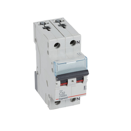 404191 Legrand TX3 LS C32A 1P+N 10KA 2M Leitungsschutzschalter Produktbild front M