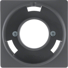 11986086 Berker Q.x Zentralstück für Lichtsignal E14, anthrazit samt Produktbild front M