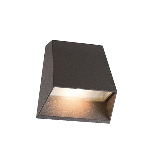 84986/13-A Leuchtwurm WL MULTIWALL conic anthrazit Diffusor klar Downlight AL63mm Produktbild Front View L