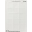 287000 Gira Beschriftungsbögen 51x51mm Zubehör Produktbild