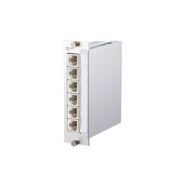 130857C-E Metz Connect E-DAT C6A 6 Port 3HE 7TE LSA modular Produktbild front M