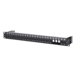 130A20-BK-E Metz Connect Keystone 19 Zoll Modulträger 1HE 24 Port schwarz un Produktbild front S