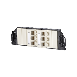 130B11S60301-E Metz Connect C6Amodul 6 Port 180°M GB3 perlweiß Produktbild