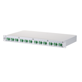 1502097624-E Metz Connect OpDAT PF Patchfeld splice 24xLC-Duplex APC OS2 Produktbild front M