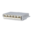 860018-11-E Metz Connect E-DAT C6 6x8 1HE Modul Cat.6 Produktbild front S
