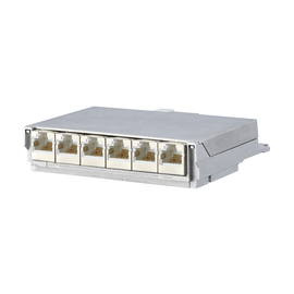 860018-11-E Metz Connect E-DAT C6 6x8 1HE Modul Cat.6 Produktbild front M