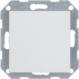 1385EZA-2--0400 Eff Eff BLINDABDECKUNG GIRA E2 REINWEISS GLAENZEND M.TRAGRING Produktbild front M