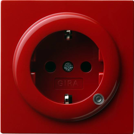 018243 Gira SCHUKO Steckdose mit Beleuchtung S Color Rot Produktbild