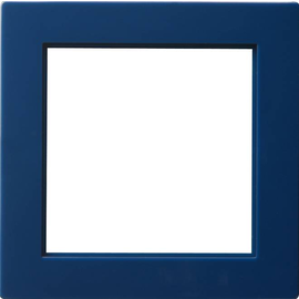 028246 Gira Adapterrahmen 50x50 quadratisch S Color Blau Produktbild