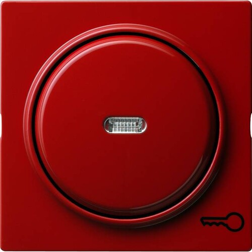 028743 Gira Wippe Kontroll Symbol Schlüssel S Color Rot Produktbild Front View L