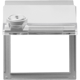 069465 Gira Adapterrahmen KD BSF Schloss sort Gira TX_44 (WG UP) Farbe Alu Produktbild front M