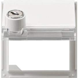 069766 Gira Adapterrahmen KD BSF Schloss Gira TX_44 (WG UP) Reinweiß Produktbild front M