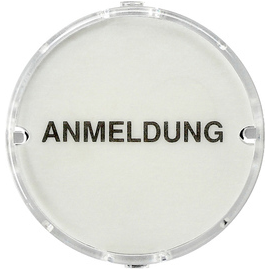 080720 Gira Lichtsignal Haube Klar als Infofeld Zubehör Produktbild front M