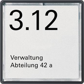 1071202 Gira Tür/Orientier.schild 1fach Gira E22 Produktbild