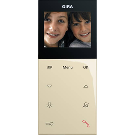 123901 Gira Wohnungsstation Video AP Plus System 55 Cremeweiß Produktbild