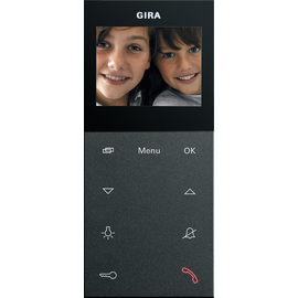 123928 Gira Wohnungsstation Video AP Plus System 55 Anthrazit Produktbild