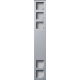 136526 Gira 5fach 600 mm Profil 55 Aluminium Produktbild front M