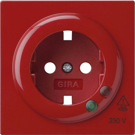 144143 Gira Abdeckung SCHUKO Überspannungsschutz S Color Rot Produktbild