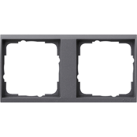 1462728 Gira Tragplatte 2fach Gira Event Klar Anthrazit Produktbild front M