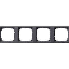 1464728 Gira Tragplatte 4fach Gira Event Klar Anthrazit Produktbild front M