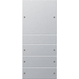 218426 Gira Wippenset 4fach System 55 Farbe Alu Produktbild front M