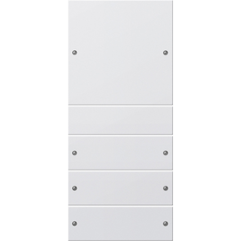 218427 Gira Wippenset 4fach System 55 Reinweiß matt Produktbild front M