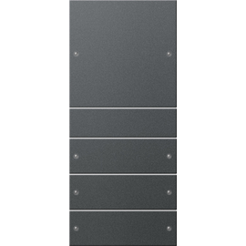 218428 Gira Wippenset 4fach System 55 Anthrazit Produktbild front M