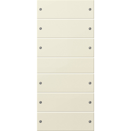 218601 Gira Wippenset 6fach System 55 Cremeweiß Produktbild front M