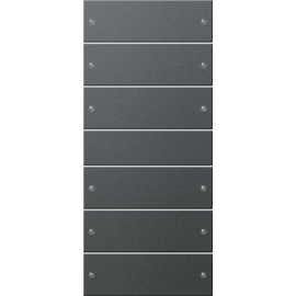 218628 Gira Wippenset 6fach System 55 Anthrazit Produktbild front M