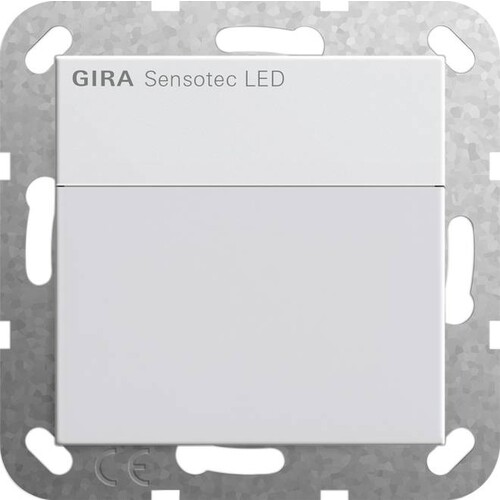 237803 Gira Sensotec LED o.Fernbedienung System 55 reinweiß glänzend Produktbild Front View L