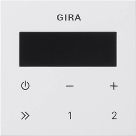 248003 Gira Bedienaufsatz Unterputz Radio RDS System 55 Reinweiß Produktbild