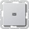 283426 Gira Wippschalter Aus 2p Kontroll 20A System 55 Farbe Alu Produktbild front S