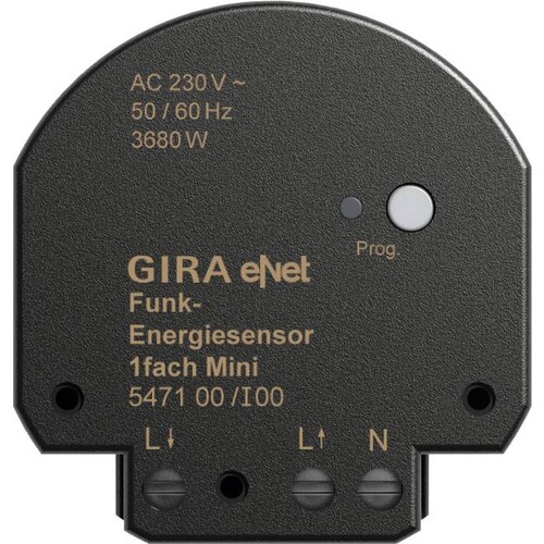 547100 Gira Funk Energiesensor Mini 1fach Gira eNet Produktbild Front View L