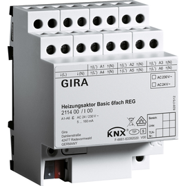 211400 Gira Heizungsaktor 6f basic KNX REG Produktbild