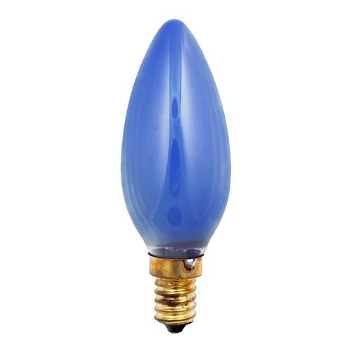 40287 Scharnberger+Hasenbein E14 40W blau Kerzenlampe Produktbild Front View L