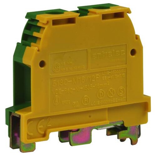 910099 Dehn Schutzleiterklemme 16/25mm² grün/gelb Produktbild