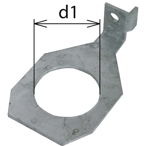 923348 Dehn Anschlussbügel IF1 abgewinkelt Produktbild