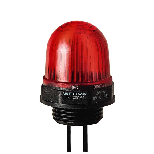 WE230 100 55 Werma LED Dauerleuchte EM 24V DC RD Produktbild