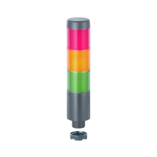 WE699 210 75 Werma K37 Stecker EM Pulston 24V AC/DC GN/YE/RD Produktbild