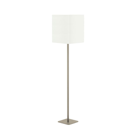 15255/170-NIGE Leuchtwurm STL HOLIDAY 1fl/nickel geb./Schirm Cotonette creme Produktbild front M