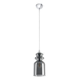 15769/15-A Leuchtwurm HL     CALLAS 1fl/verchromt/Glas rauchgrau dm15/H28/K Produktbild