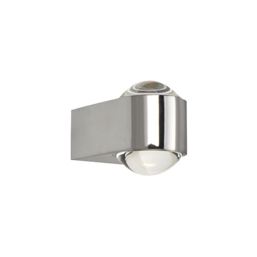 16538/7-C Leuchtwurm WL     VISION   IP44 Up &Downlight/verchromt/Glaslinsen Produktbild