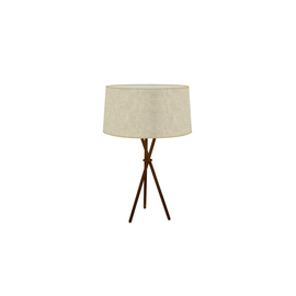 28347/55-RLG Leuchtwurm TL TRIPOD 1fl/Schmiedeeisen rostärbig/Schirm Lein Produktbild front M