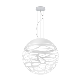 31415/80-W Leuchtwurm HL KELLY Sphere 4fl/weiß/Diffuser satiniert dm80 Produktbild front M