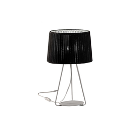 33090/49-WS Leuchtwurm TL DRUM 1fl/weiß/Schirm schwarz Diffuser PVC op Produktbild front M