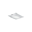 33322/30 Leuchtwurm DL/WL GLASS LED Nickel matt/Glas weiß satin 30x30/H Produktbild front S